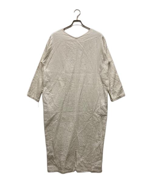 BEARDSLEY（ビアズリー）BEARDSLEY (ビアズリー) コットンジャガード製品染めワンピース ベージュ サイズ:ｆreeの古着・服飾アイテム