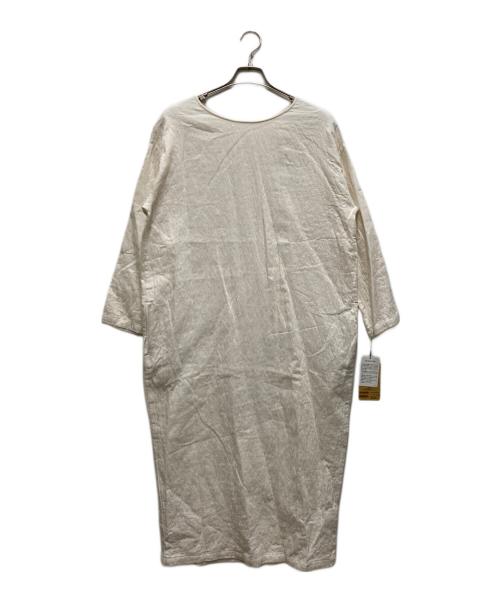 BEARDSLEY（ビアズリー）BEARDSLEY (ビアズリー) コットンジャガード製品染めワンピース ベージュ サイズ:ｆreeの古着・服飾アイテム