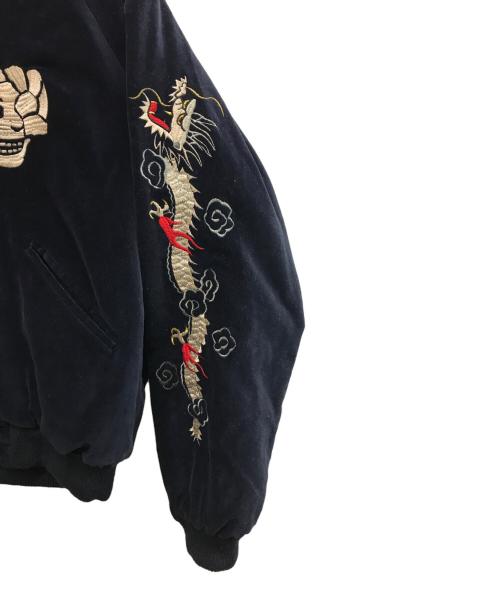 東洋エンタープライズ（トウヨウエンタープライズ）東洋エンタープライズ (トウヨウエンタープライズ) 別珍リバーシブルスカジャン ブラック サイズ:Mの古着・服飾アイテム