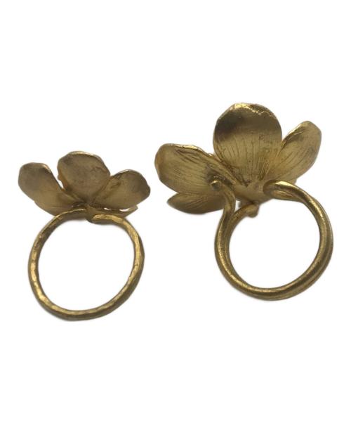 KAJA BIJOUX（カジャ・ビジュー）KAJA BIJOUX (カジャ・ビジュー) フラワーリング ゴールド サイズ:無しの古着・服飾アイテム