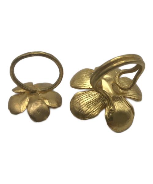 KAJA BIJOUX（カジャ・ビジュー）KAJA BIJOUX (カジャ・ビジュー) フラワーリング ゴールド サイズ:無しの古着・服飾アイテム