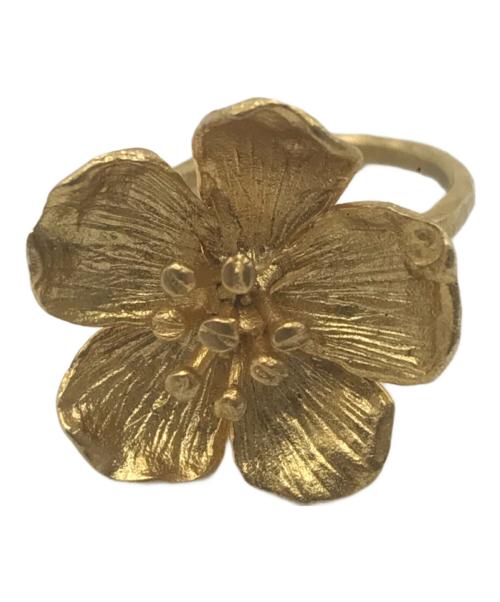 KAJA BIJOUX（カジャ・ビジュー）KAJA BIJOUX (カジャ・ビジュー) フラワーリング ゴールド サイズ:無しの古着・服飾アイテム