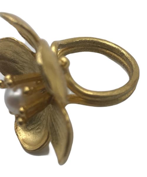 KAJA BIJOUX（カジャ・ビジュー）KAJA BIJOUX (カジャ・ビジュー) フラワーリング ゴールド サイズ:無しの古着・服飾アイテム