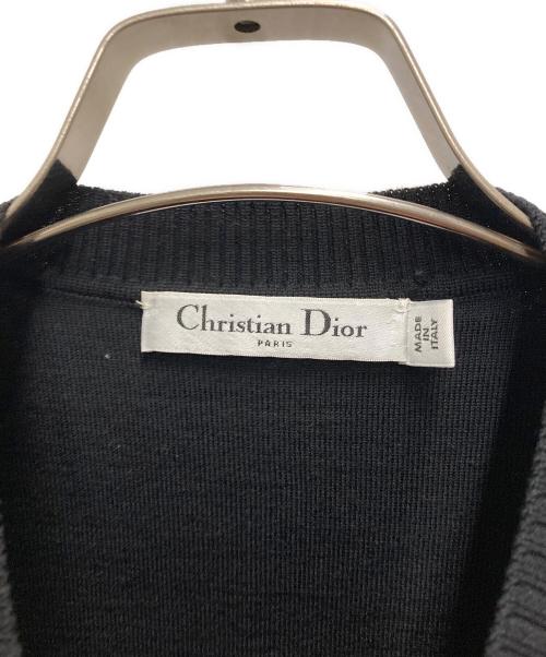 Christian Dior（クリスチャン ディオール）Christian Dior (クリスチャン ディオール) 総柄サマーニット ブラック サイズ:34の古着・服飾アイテム