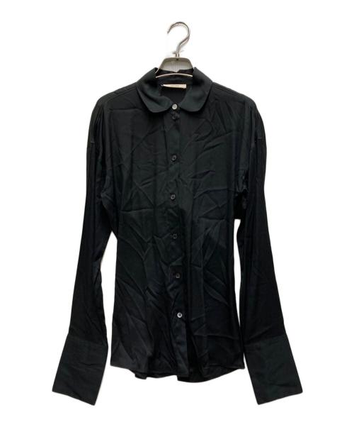 CELINE（セリーヌ）CELINE (セリーヌ) 丸襟シャツ ブラック サイズ:36の古着・服飾アイテム