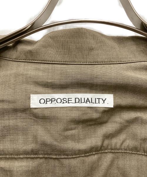 OPPOSE DUALITY（オポーズデュアリティ）OPPOSE DUALITY (オポーズデュアリティ) 2Pocket Dungarees Shirts ベージュ サイズ:46の古着・服飾アイテム
