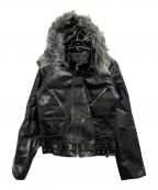cozy worldwideコジー ワールドワイド）の古着「KNIGHT CLUB LEATHER JACKET」｜ブラック