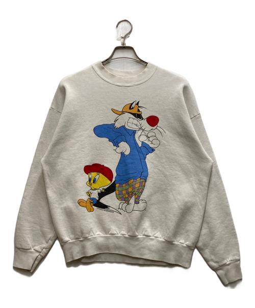 FRUIT OF THE LOOM（フルーツオブザルーム）FRUIT OF THE LOOM (フルーツオブザルーム) 90s Looney Tunes Sweatshirt ホワイト サイズ:XLの古着・服飾アイテム