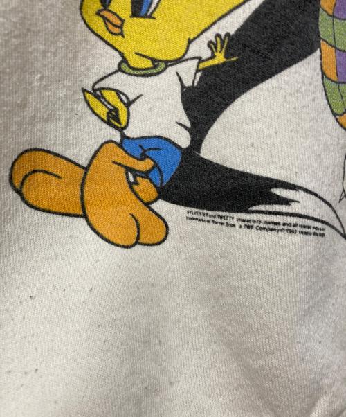 FRUIT OF THE LOOM（フルーツオブザルーム）FRUIT OF THE LOOM (フルーツオブザルーム) 90s Looney Tunes Sweatshirt ホワイト サイズ:XLの古着・服飾アイテム