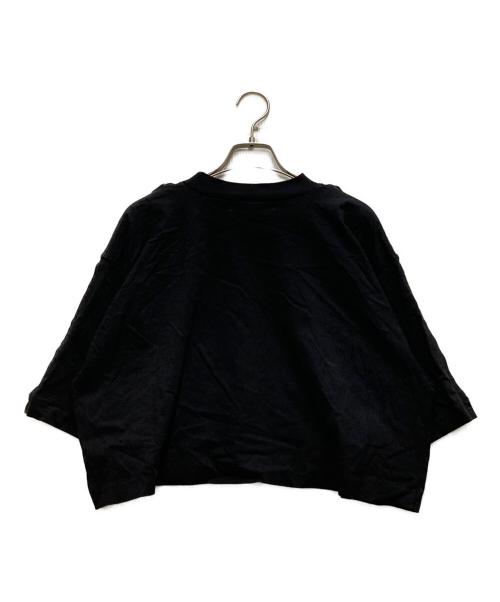TOGA ARCHIVES（トーガアーカイブス）TOGA ARCHIVES (トーガアーカイブス) Cotton jersey zip Tーshirt ブラック サイズ:38の古着・服飾アイテム
