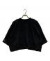 TOGA ARCHIVES（トーガアーカイブス）の古着「Cotton jersey zip Tーshirt」｜ブラック