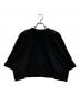 TOGA ARCHIVES (トーガアーカイブス) Cotton jersey zip Tーshirt ブラック サイズ:38：9000円