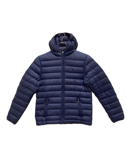 POLO RALPH LAUREN（ポロ・ラルフローレン）POLO RALPH LAUREN (ポロ・ラルフローレン) ダウンジャケット ネイビー サイズ:L(キッズ14-16サイズ)　レディースS相当の古着・服飾アイテム