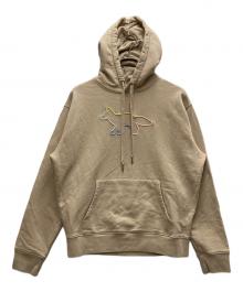 maison kitsune（メゾンキツネ）の古着「フォックス刺繍パーカー」｜ベージュ