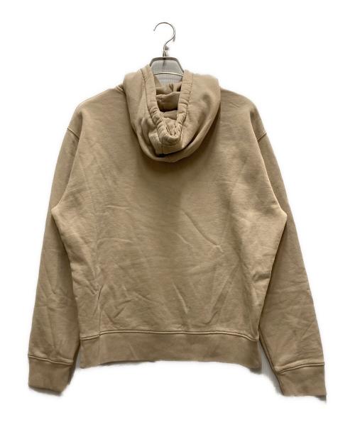 maison kitsune（メゾンキツネ）MAISON KITSUNE (メゾンキツネ) フォックス刺繍パーカー ベージュ サイズ:Mの古着・服飾アイテム