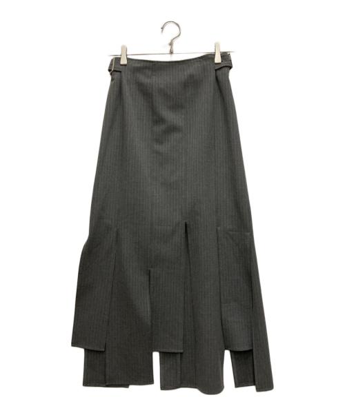 MUSUBORE（ムスボレ）musubore (ムスボレ) vents skirt ＆ bustier set-up グレーの古着・服飾アイテム