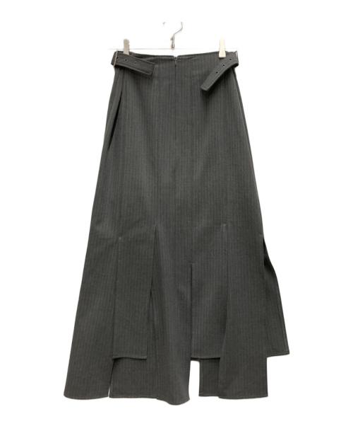 MUSUBORE（ムスボレ）musubore (ムスボレ) vents skirt ＆ bustier set-up グレーの古着・服飾アイテム