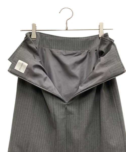 MUSUBORE（ムスボレ）musubore (ムスボレ) vents skirt ＆ bustier set-up グレーの古着・服飾アイテム