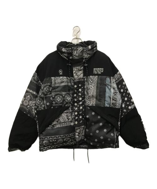 NEIGHBORHOOD（ネイバーフッド）NEIGHBORHOOD (ネイバーフッド) BANDANA CHOPPED DOWN ブラック サイズ:Lの古着・服飾アイテム