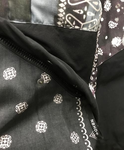 NEIGHBORHOOD（ネイバーフッド）NEIGHBORHOOD (ネイバーフッド) BANDANA CHOPPED DOWN ブラック サイズ:Lの古着・服飾アイテム