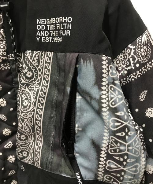 NEIGHBORHOOD（ネイバーフッド）NEIGHBORHOOD (ネイバーフッド) BANDANA CHOPPED DOWN ブラック サイズ:Lの古着・服飾アイテム