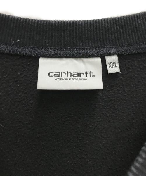 Carhartt WIP（カーハート ワーク イン プログレス）CARHARTT WIP (カーハート ワークインプログレス) 刺繍スウェット ブラック サイズ:XXLの古着・服飾アイテム