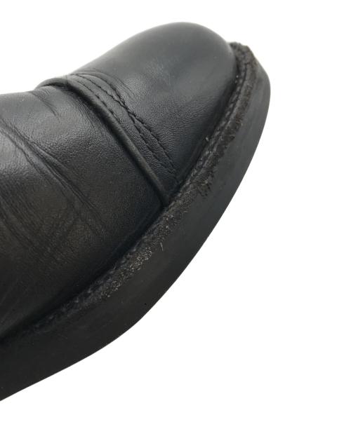 HENDER SCHEME（エンダースキーマ）HENDER SCHEME (エンダースキーマ) フロントゴアレザーシューズ ブラック サイズ:SIZE 2の古着・服飾アイテム