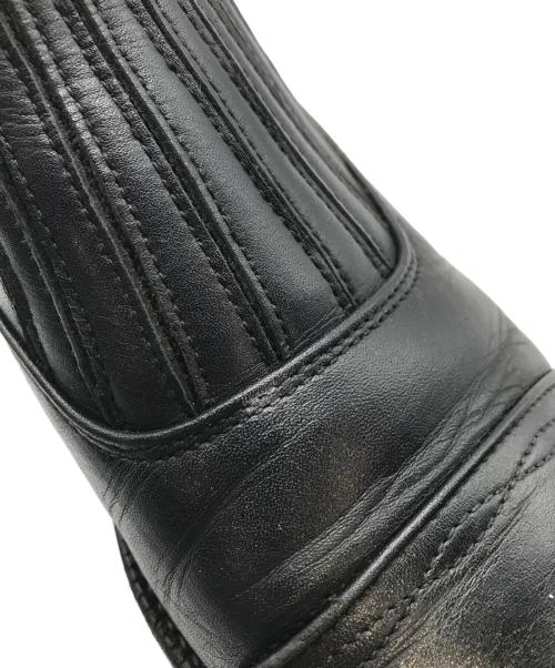 HENDER SCHEME（エンダースキーマ）HENDER SCHEME (エンダースキーマ) フロントゴアレザーシューズ ブラック サイズ:SIZE 2の古着・服飾アイテム