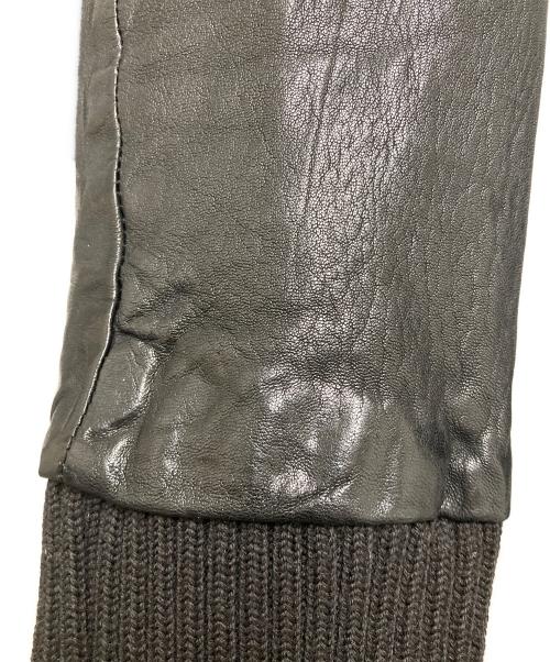 GIORGIO BRATO（ジョルジョブラッド）GIORGIO BRATO (ジョルジョブラッド) ラムレザーブルゾン ブラック サイズ:46の古着・服飾アイテム