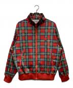 HEIHEIヘイヘイ）の古着「チェック イチゴ柄 トラックジャケット」｜レッド