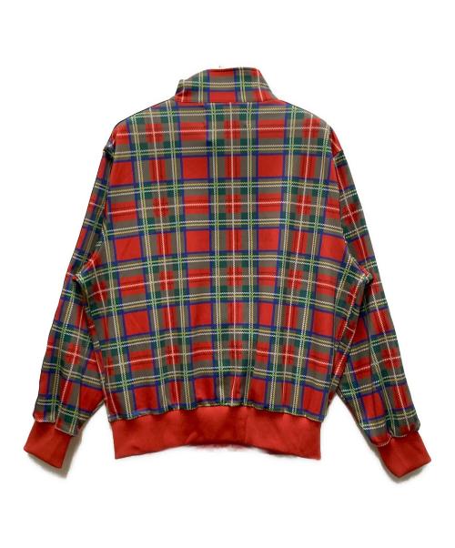 HEIHEI（ヘイヘイ）HEIHEI (ヘイヘイ) チェック イチゴ柄 トラックジャケット レッド サイズ:不明の古着・服飾アイテム