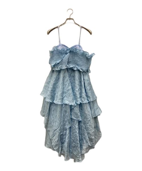 furfur（ファーファー）furfur (ファーファー) シアーシャーリングドレス ブルー サイズ:FREEの古着・服飾アイテム