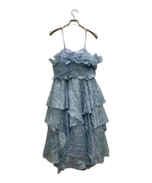 furfur（ファーファー）furfur (ファーファー) シアーシャーリングドレス ブルー サイズ:FREEの古着・服飾アイテム