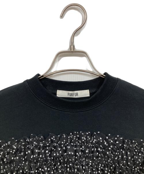 furfur（ファーファー）furfur (ファーファー) チュールフリルコンビスウェット グレー サイズ:Fの古着・服飾アイテム