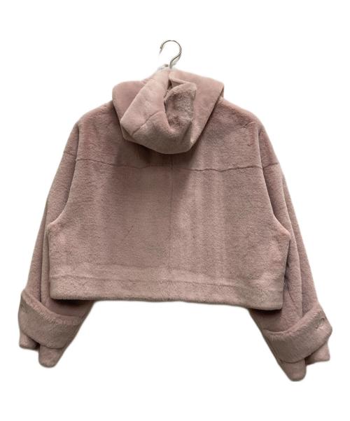 furfur（ファーファー）furfur (ファーファー) リボンショートダッフルコート ピンク サイズ:ONE SIZEの古着・服飾アイテム