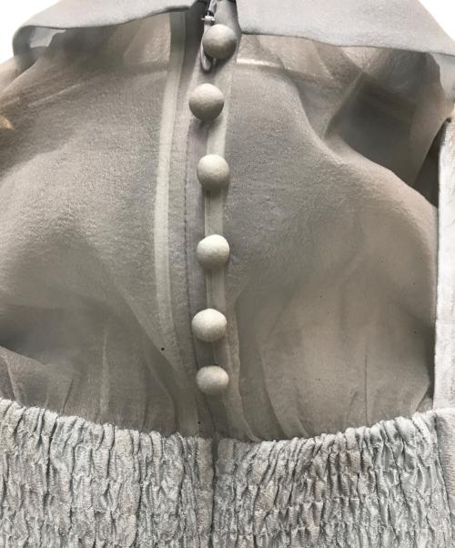 furfur（ファーファー）furfur (ファーファー) フスリーブラメジャガードコンビドレス ブルー サイズ:ONE SIZEの古着・服飾アイテム