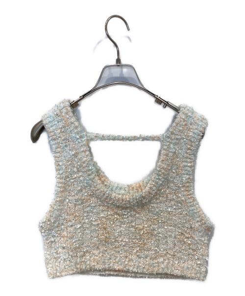furfur（ファーファー）furfur (ファーファー) ニットベストセットボウタイワンピース RWF0251084 ベージュ サイズ:Fの古着・服飾アイテム