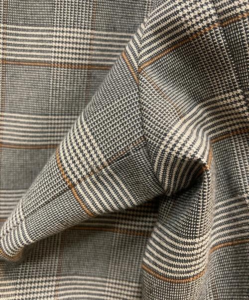 Ameri（アメリ）AMERI (アメリ) PUFF CHECK JACKET WIT ブラウン サイズ:Sの古着・服飾アイテム