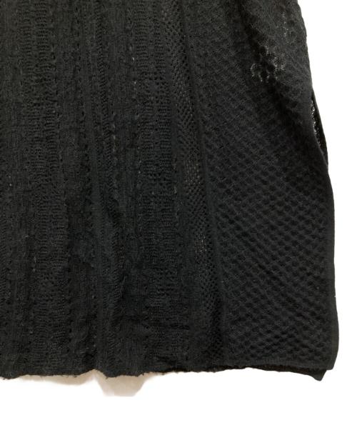 Ameri（アメリ）AMERI (アメリ) UND CROSS NECK CROCHET KNIT DRESS ブラック サイズ:Sの古着・服飾アイテム