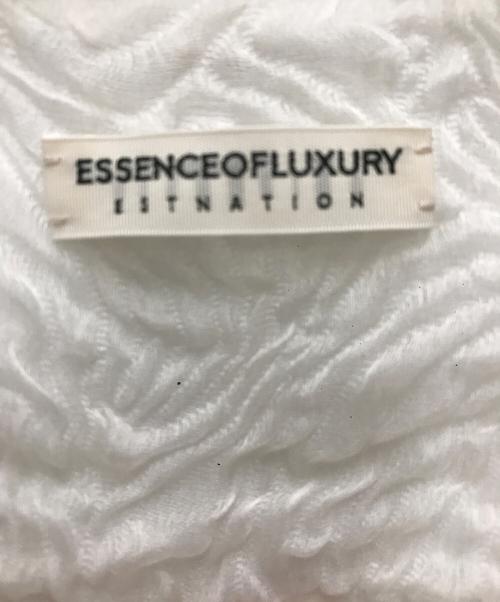 ESSENCEOFLUXURY ESTNATION（エッセンスオブラグジュアリー エストネーション）ESSENCEOFLUXURY ESTNATION (エッセンスオブラグジュアリー エストネーション) ジップジャケット ホワイト サイズ:36の古着・服飾アイテム