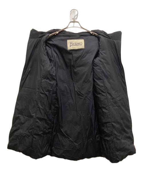 HERNO（ヘルノ）HERNO (ヘルノ) DIAGONAL WOOL AND NUAGE PARKA ブラック サイズ:42の古着・服飾アイテム