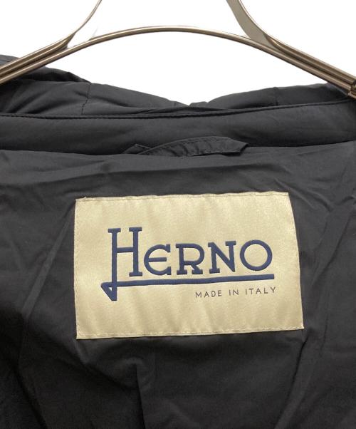 HERNO（ヘルノ）HERNO (ヘルノ) DIAGONAL WOOL AND NUAGE PARKA ブラック サイズ:42の古着・服飾アイテム