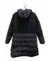 HERNO (ヘルノ) DIAGONAL WOOL AND NUAGE PARKA ブラック サイズ:42：40000円