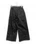 JOHN LAWRENCE SULLIVAN (ジョン ローレンス サリバン) RIGID DENIM WIDE PANTS ブラック サイズ:M：12000円