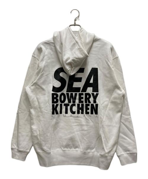 WIND AND SEA（ウィンダンシー）WIND AND SEA (ウィンダンシー) Bowery Kitchen (バワリー キッチン) WDS X BOW Hoodie ホワイト サイズ:Lの古着・服飾アイテム