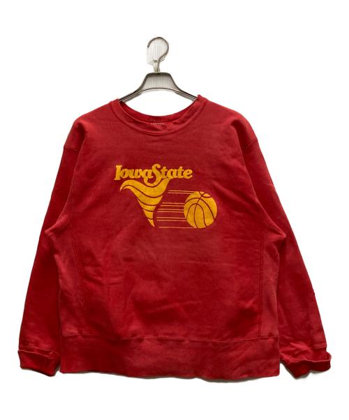 Champion REVERSE WEAVE（チャンピオン リバース ウィーブ）Champion REVERSE WEAVE (チャンピオン リバース ウィーブ) 80sプリントスウェット オレンジ サイズ:Lの古着・服飾アイテム