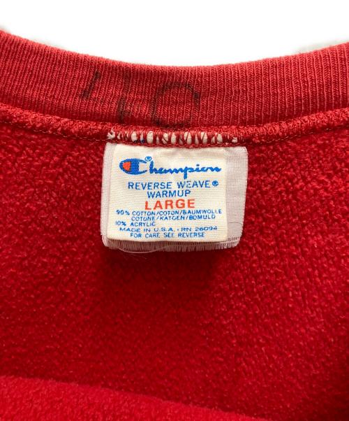 Champion REVERSE WEAVE（チャンピオン リバース ウィーブ）Champion REVERSE WEAVE (チャンピオン リバース ウィーブ) 80sプリントスウェット オレンジ サイズ:Lの古着・服飾アイテム