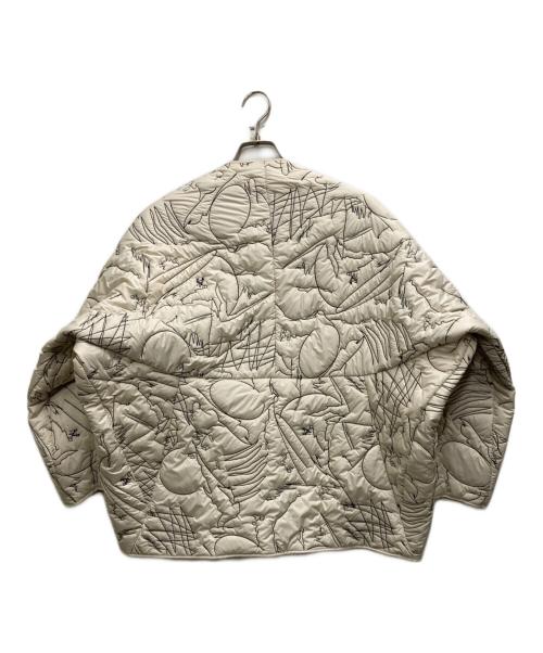 manipuri（マニプリ）manipuri (マニプリ) リバーシブルキルティングジャケット ホワイト サイズ:FREEの古着・服飾アイテム