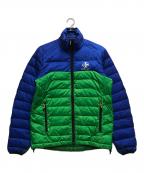 RLX RALPH LAURENアールエルエックスラルフローレン）の古着「ダウンジャケット」｜ブルー×グリーン