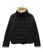 mackageマッカージュ）の古着「レザートリムダウンジャケット」｜ブラック